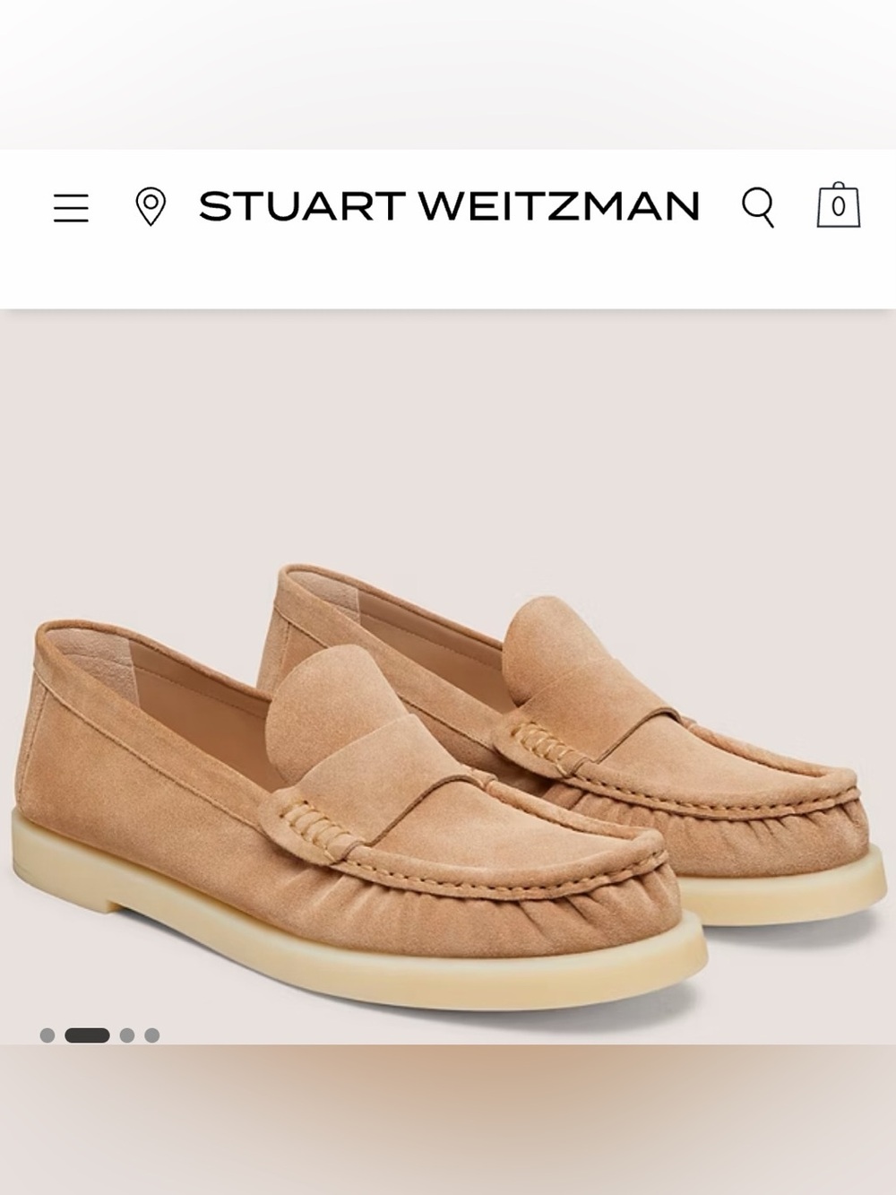 Stuart Weitzman Suede Loafers – Size 8
For women